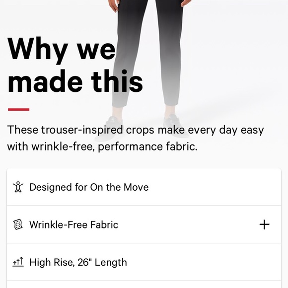 Here to There Hi-Rise Lululemon Crop - Picture 8 of 9